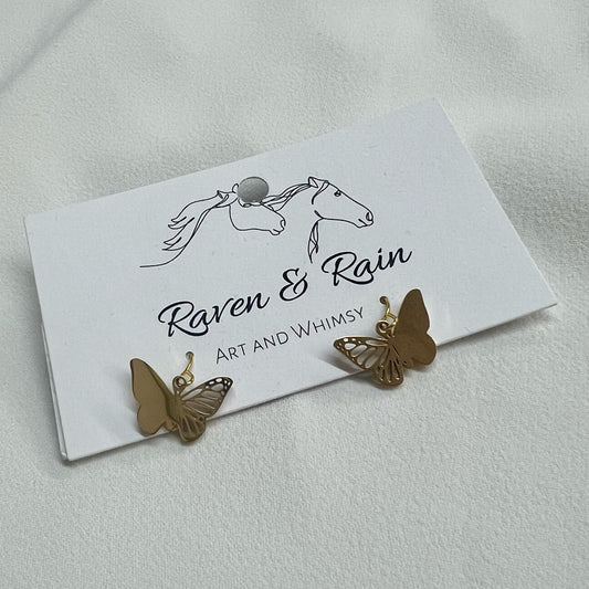 Raven & Rain Butterfly Earrings