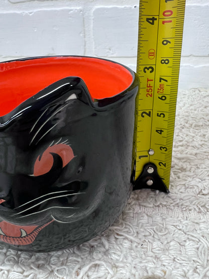 Beistle Halloween Black Cat Mug