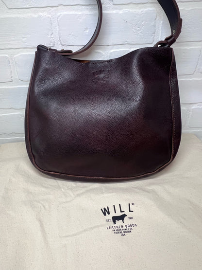 WILL Leather Goods Pebbled Leather Shoulder Bag