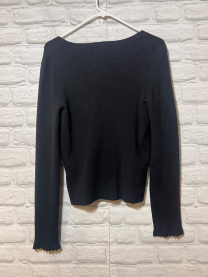 Size 12 Boden Black Button Down  NWT Cardigan