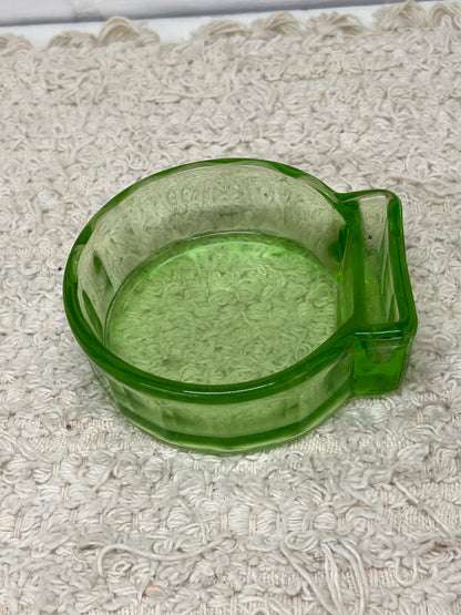 Vintage Uranium Glass Ashtray