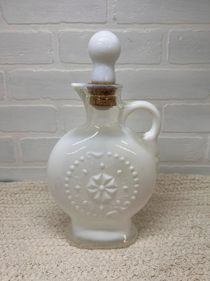 Jim Beam 1950's Milk Glass Decanter