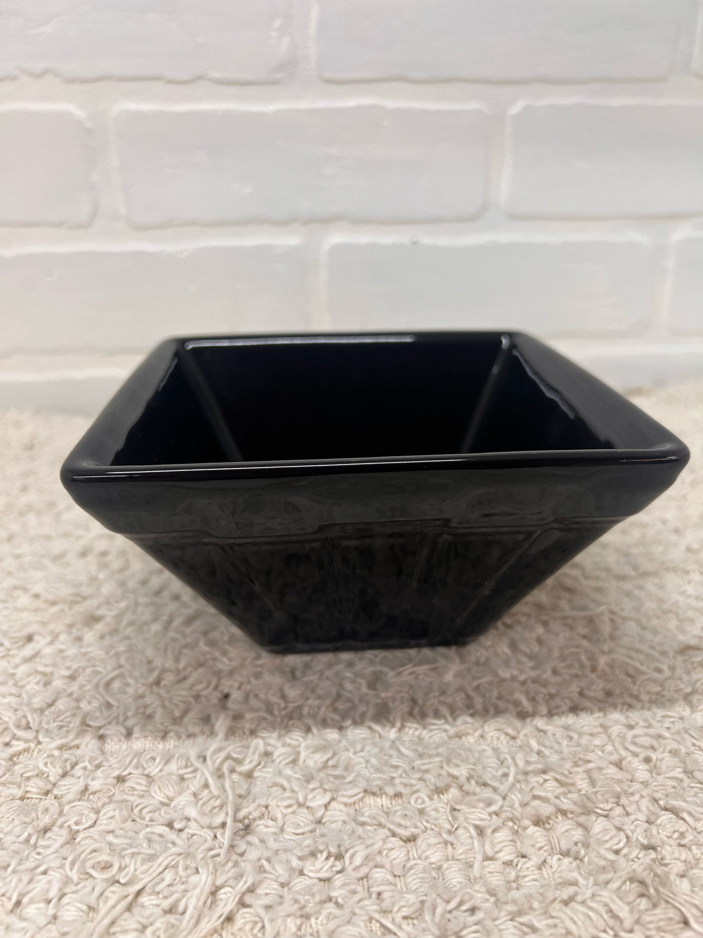 Longaberger Vintage Basket Shaped Black Planter
