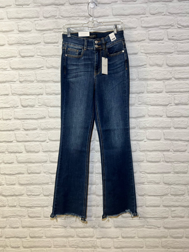 Judy Blue High Waist Frayed Hem Boot Cut Jeans