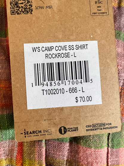 Size L Toad & Co NWT Button Down Plaid Camp Shirt