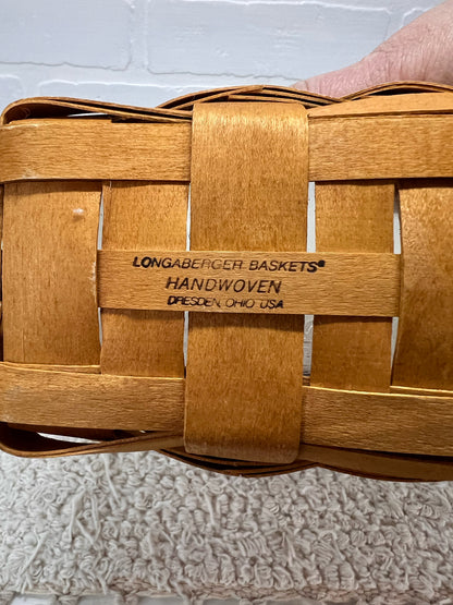 Small Longaberger Wall  Hanging  Basket Dated 1998