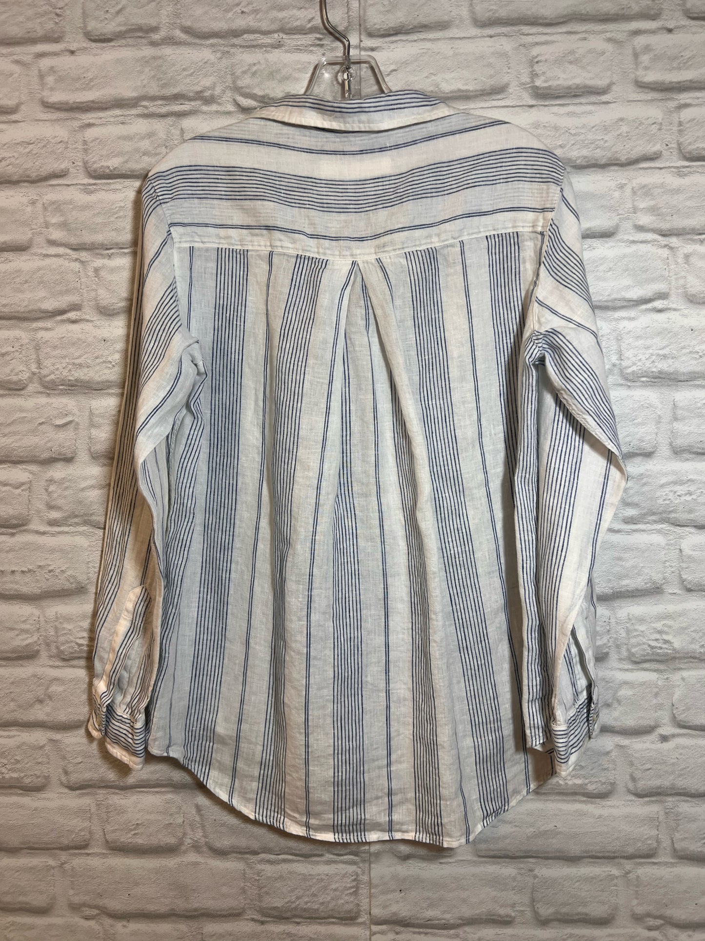 Size S Grayson 'The Hero' Oversized Striped Linen Shirt