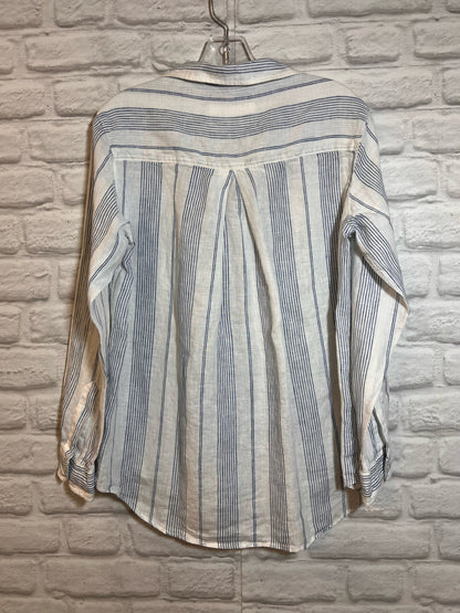 Size S Grayson 'The Hero' Oversized Striped Linen Shirt