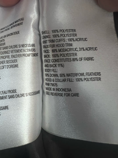 Size S MICHAEL Michael Kors Down & Feather Filled Coat