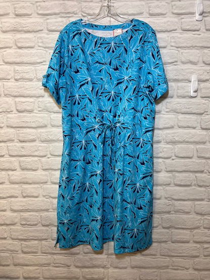 Size XL Appleseed's Blue Tropical Dress