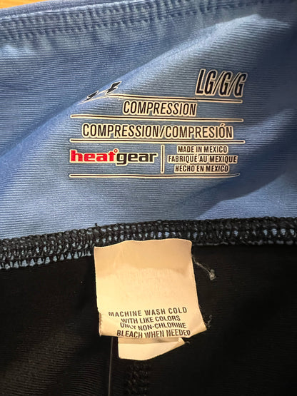 Under Armour Size L Blue & Black Compression Leggings