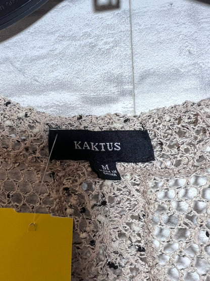 Size M kaktus Open Knit Light Brown Cardigan