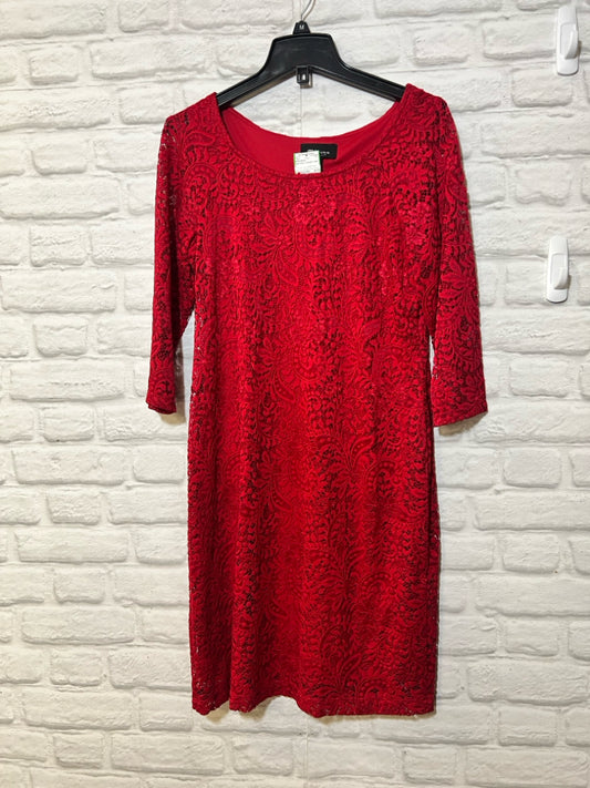 Size 10 Ronni Nicole red lace dress