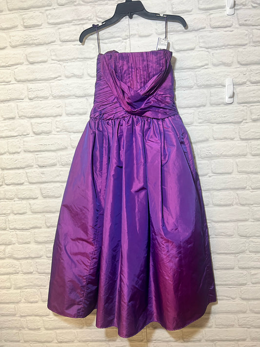 Victor Costa 80's strapless purple prom dress