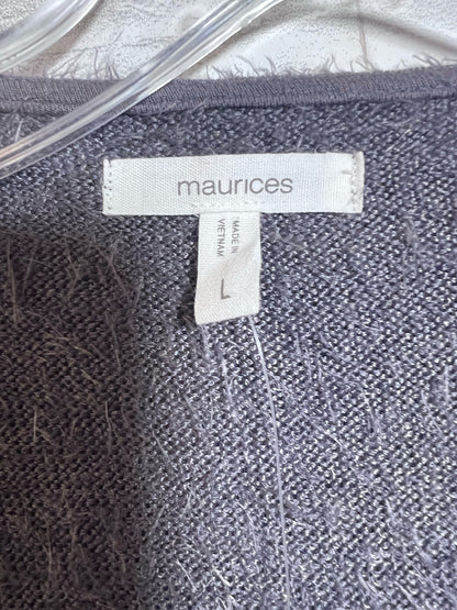 Size L Maurice's NWT Gray Fuzzy Cardigan