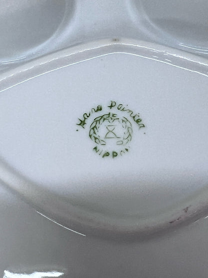 Nippon Vanity Set - Hand painted rose pattern