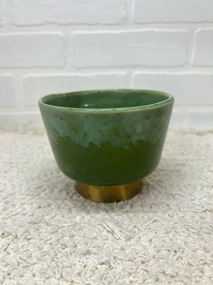 Green Vintage Plant Pot