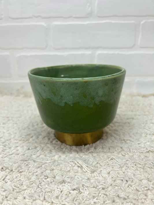 Green Vintage Plant Pot