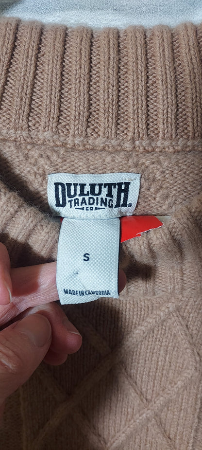 Size S Woolpaca Cable Duluth Trading Co. Sweater