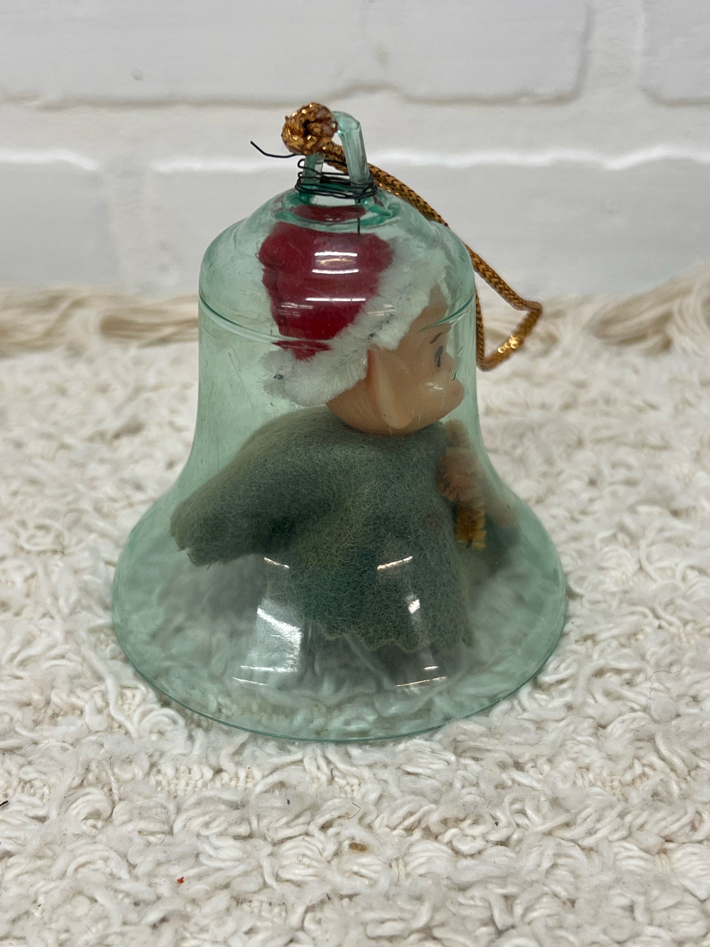 Mid-Century Pixie in a Bell Ornament