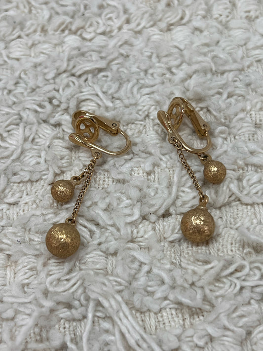 Trifari clip-on style earrings