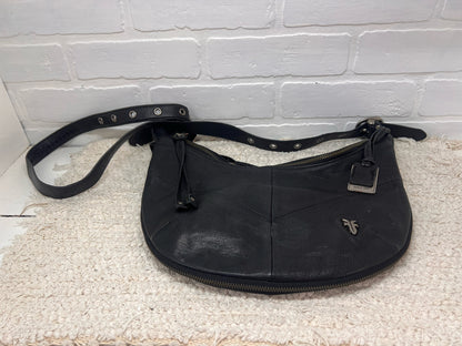 Frye Belle Bohemian Hobo Handback Black Leather