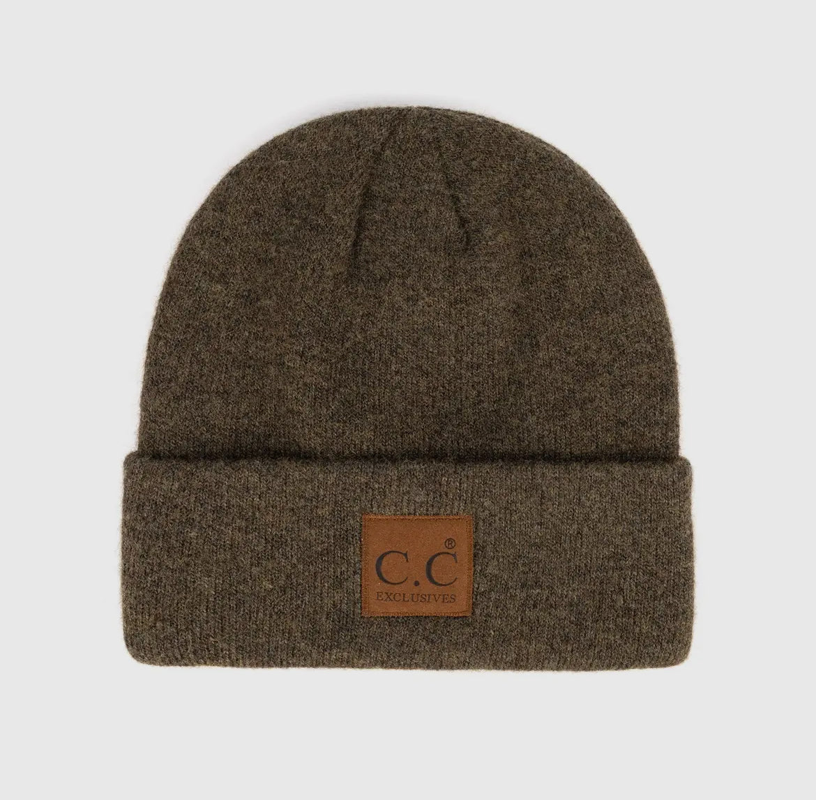 CC Heather Knit Basic Beanie – Unisex Eco-Friendly Winter Hat