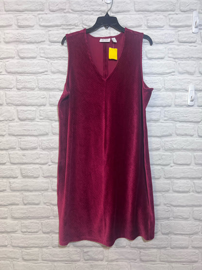 Size L D&Co Red Corduroy Dress