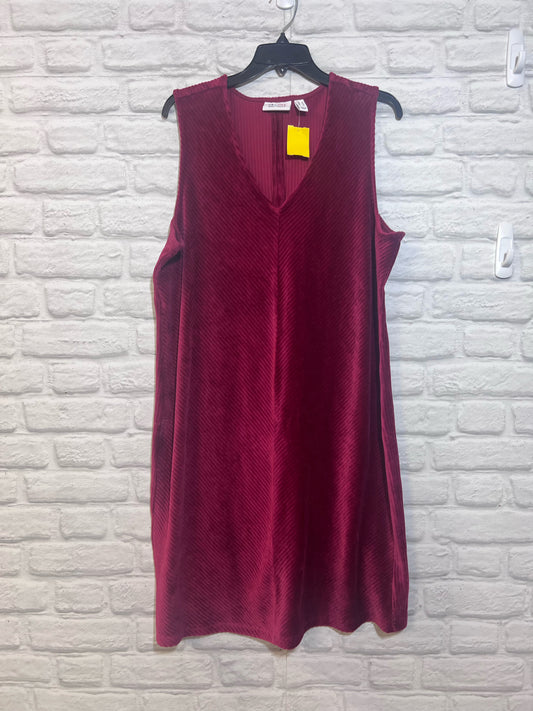 Size L D&Co Red Corduroy Dress