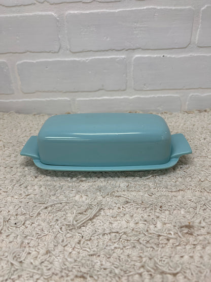 Light Blue vintage melmac butter dish