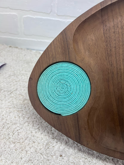 Gladmark MCM Rounded Triangle Walnut Plate