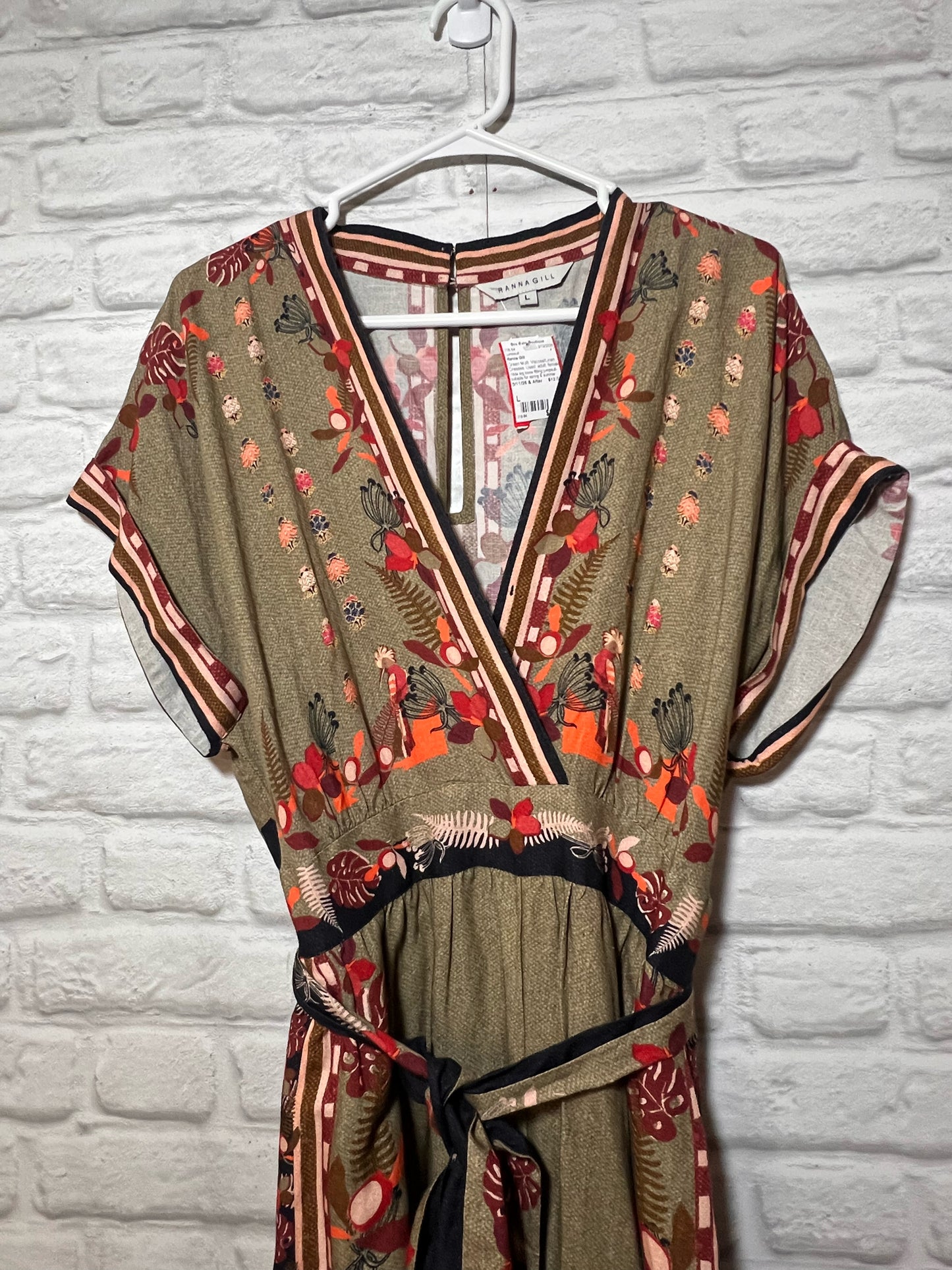 Size L Ranna Gill Boho Jumpsuit