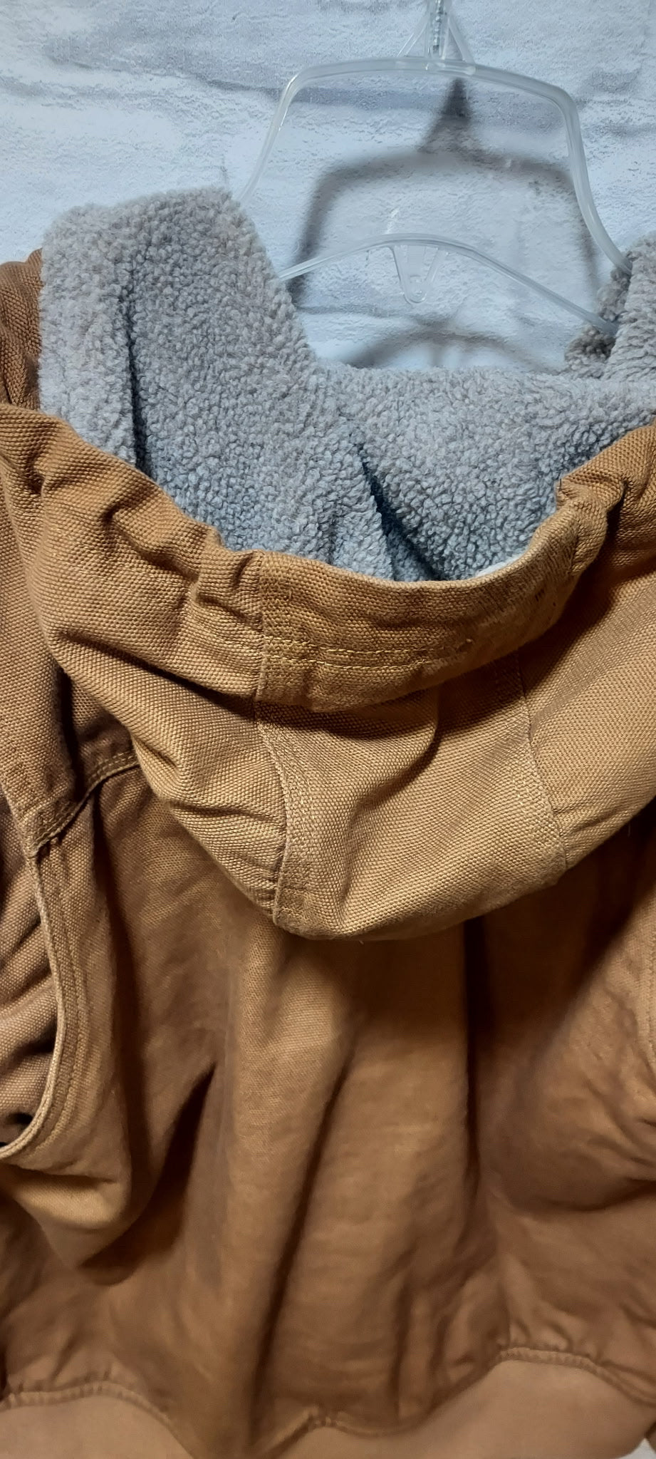 Size M Duluth Trading Co. Firehose Fabric Tan Jacket