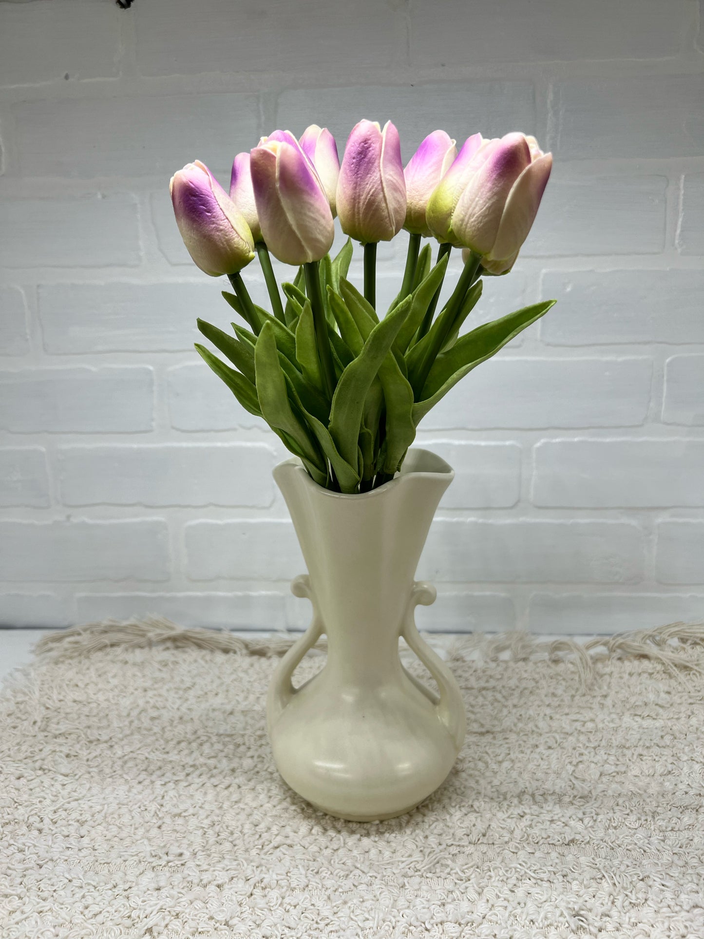 Purple & white Real Feel tulip bundle