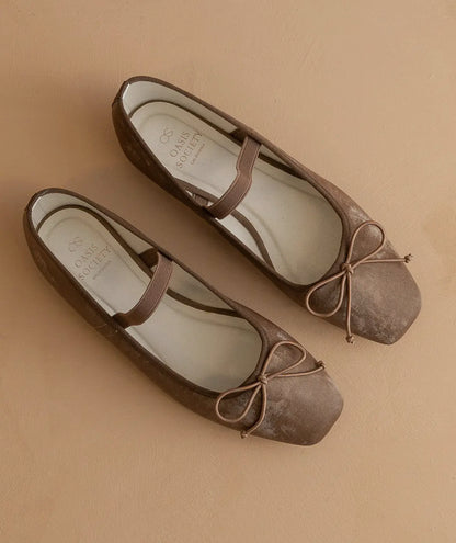 Oasis Society 'The London' Ballet Pointe Flat in Coffee