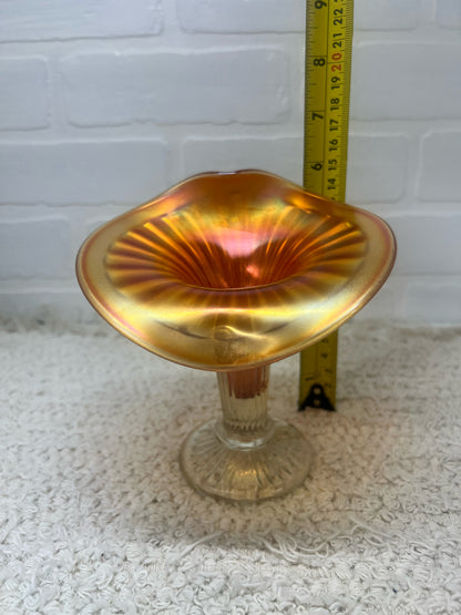 Fenton carnival glass vase