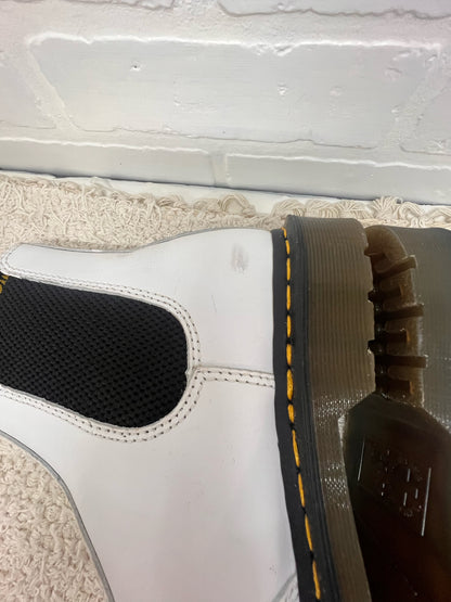 Shoe Size 11 Doc Martins White Chelsea Style Pull On Boot