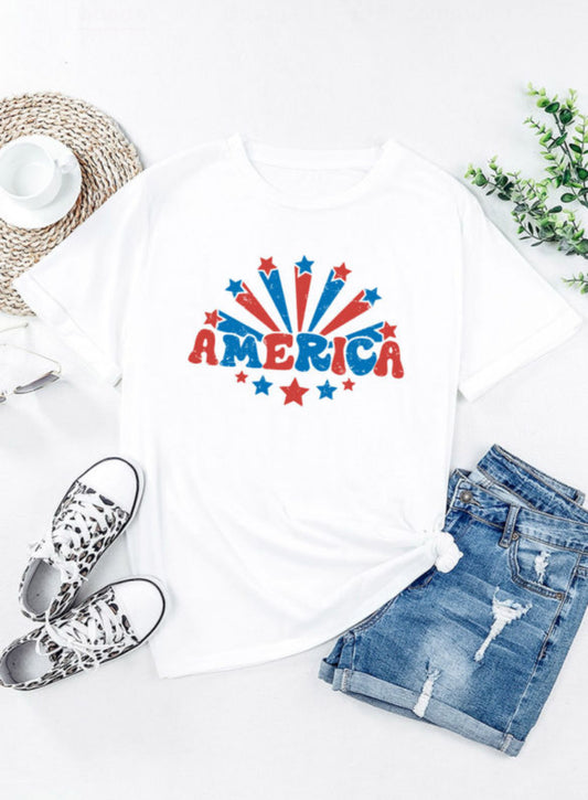 Retro America Star Graphic Tee