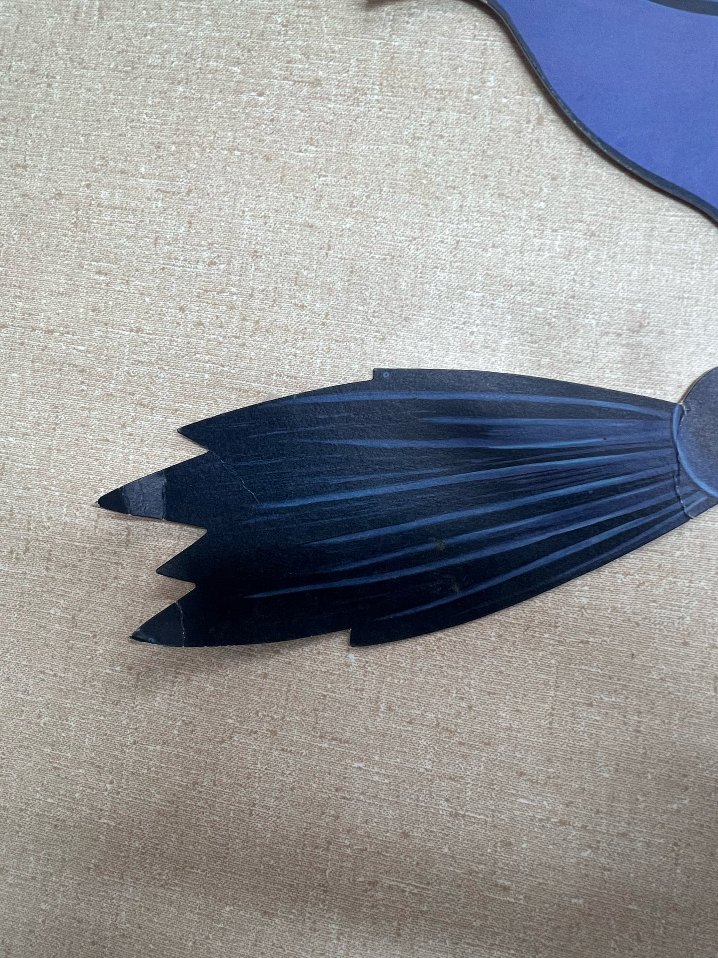 Vintage Die Cut Halloween Witch Cutout