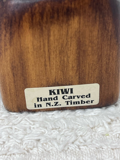 Hand Carved Wood Kiwi Bird