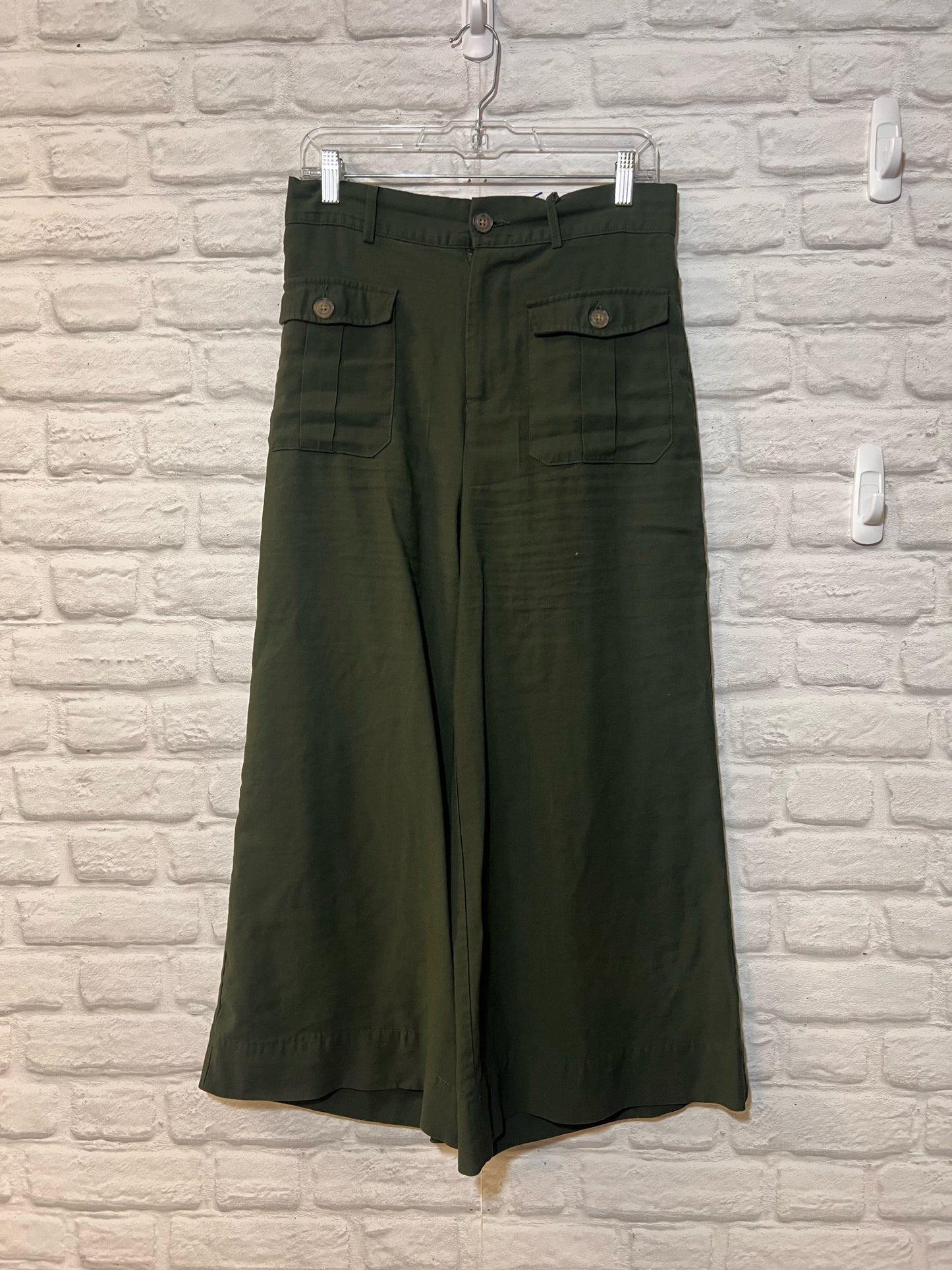 Who What Wear Size 8 green wide leg pants