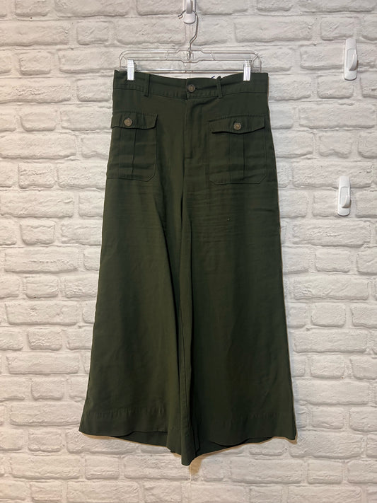 Who What Wear Size 8 green wide leg pants