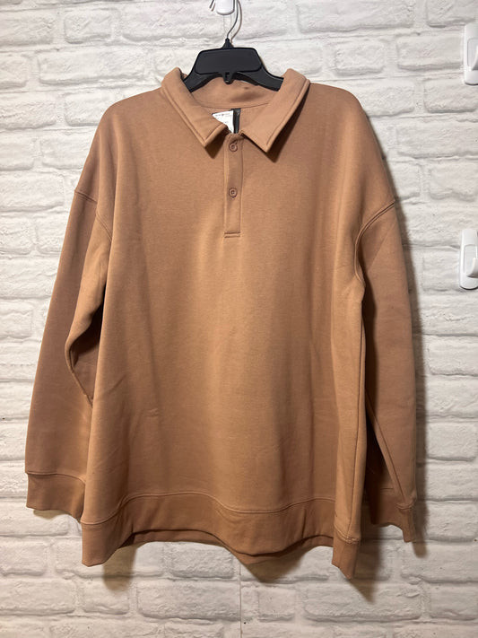 Size XXL Mondetta Tan Fleece Lined Sweatshirt
