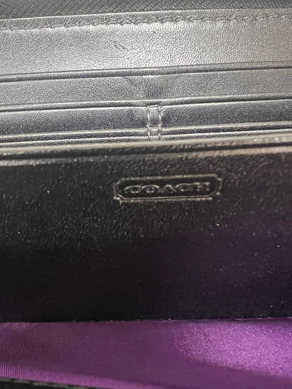 Coach Accordian Wallet w/ Pleated Front Detail