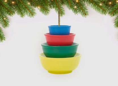 Hand-crafted Resin Vintage Pyrex Inspired Ornament - Multiple Pattern Options