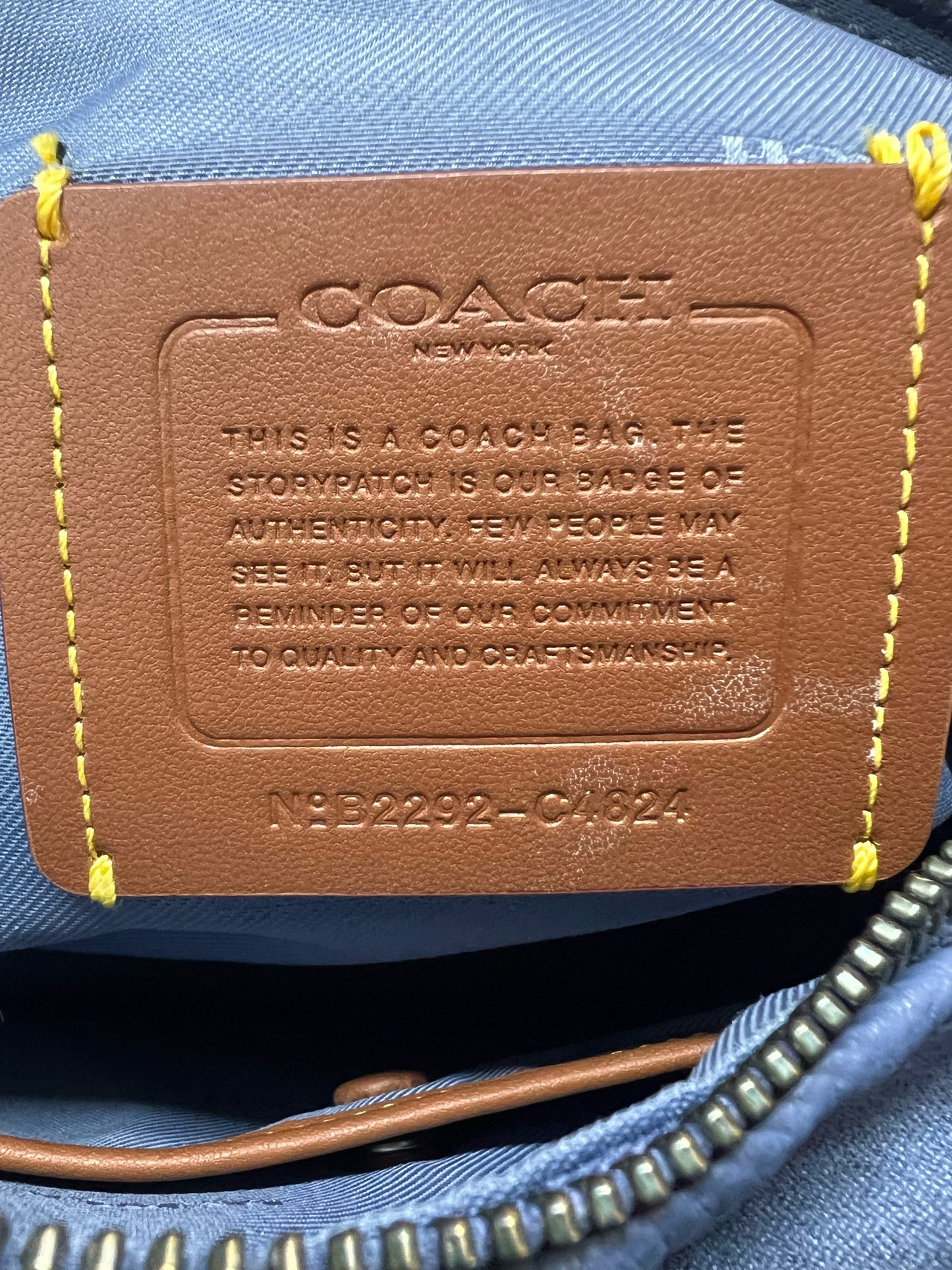 Coach Leather 'Lori' Divided Shoulder Bag