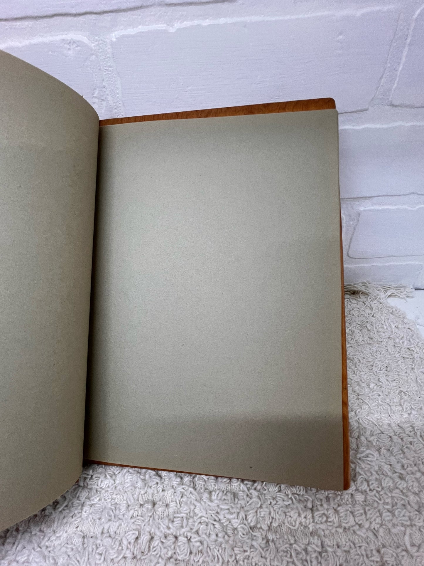 Vintage wood covered scrap book