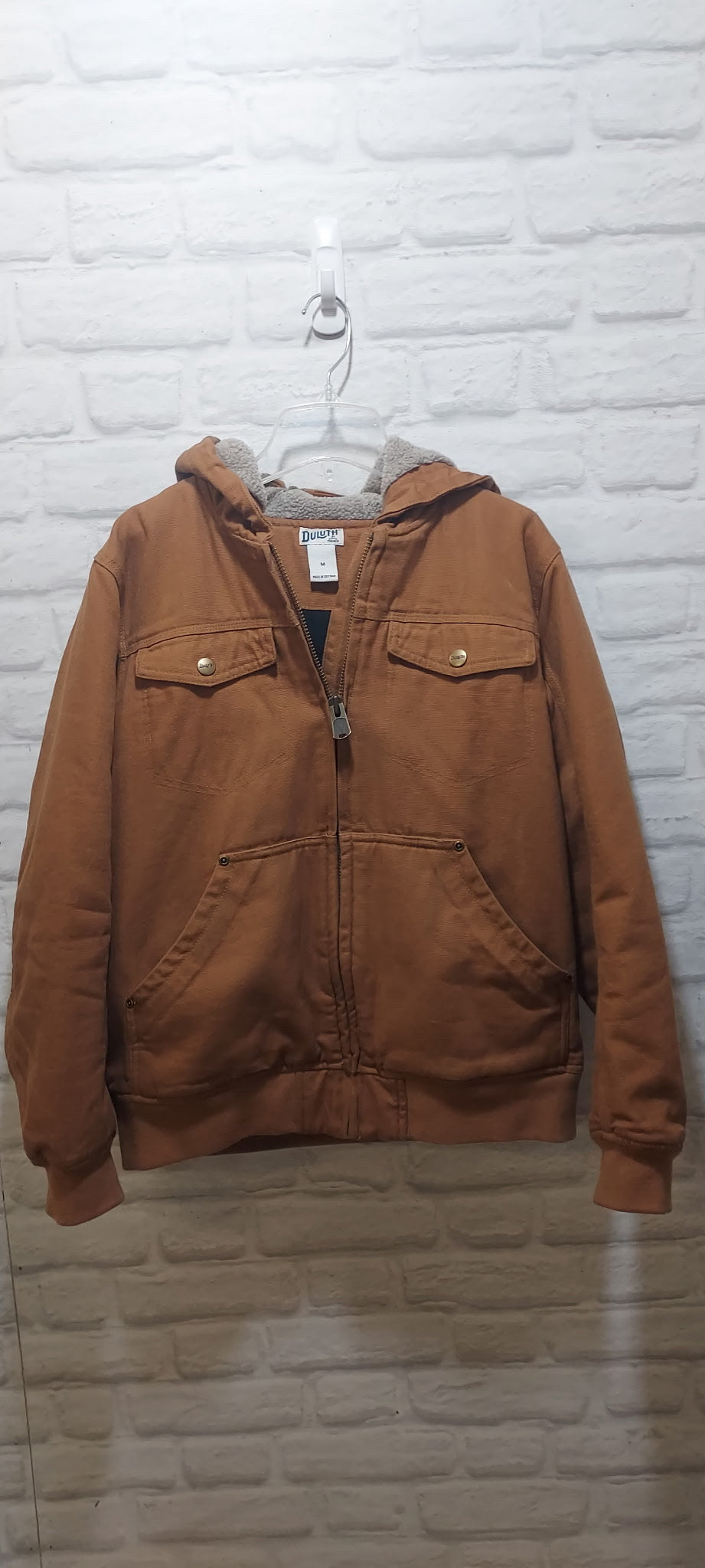 Size M Duluth Trading Co. Firehose Fabric Tan Jacket