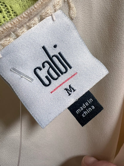 Size M CAbi Silky Embroidered Camisole