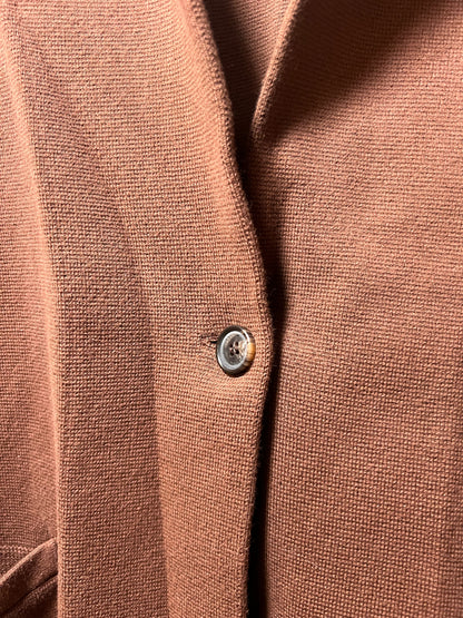 Size XL J. Crew Brown Knit One Button Blazer/Cardigan